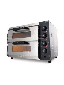 MAXIMA Elektromos kétaknás pizzakemence - 2 x 40 cm - 3 kW