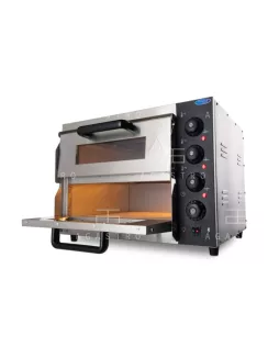 MAXIMA Elektromos kétaknás pizzakemence - 2 x 40 cm - 3 kW