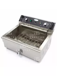 MAXIMA Elektromos olajsütő 20 L - lefolyócsappal - 400 V