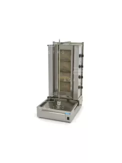 MAXIMA Gázüzemű gyros sütő - 4 égő - 70 kg hús