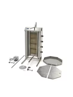 MAXIMA Gázüzemű gyros sütő - 4 égő - 50 kg hús