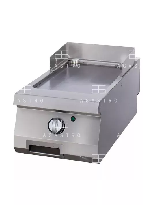 MAXIMA Elektromos rostlap, grillező - szatén - sima - 400 V - 70 cm mélységű