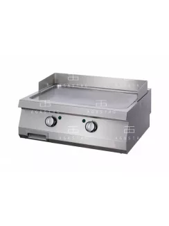   MAXIMA Gázüzemű rostlap, grillező 14 kW - 2 zónás - krómozott - sima - 70 cm mélységű