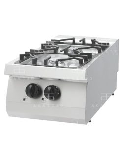 Asztali gázüzemű tűzhely - 2 égőfej - 12 kW