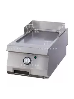   MAXIMA Elektromos rostlap, grillező - krómozott - sima - 400 V - 70 cm mélységű