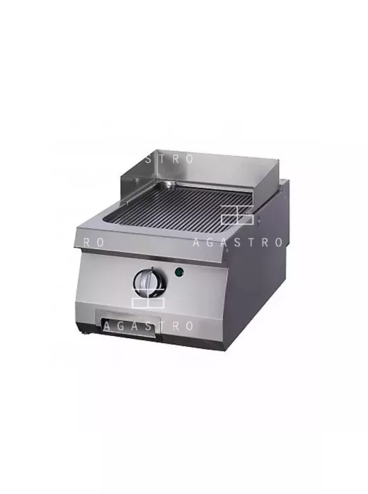 MAXIMA Gázüzemű rostlap, grillező 7 kW - krómozott - barázdált - 70 cm mélységű