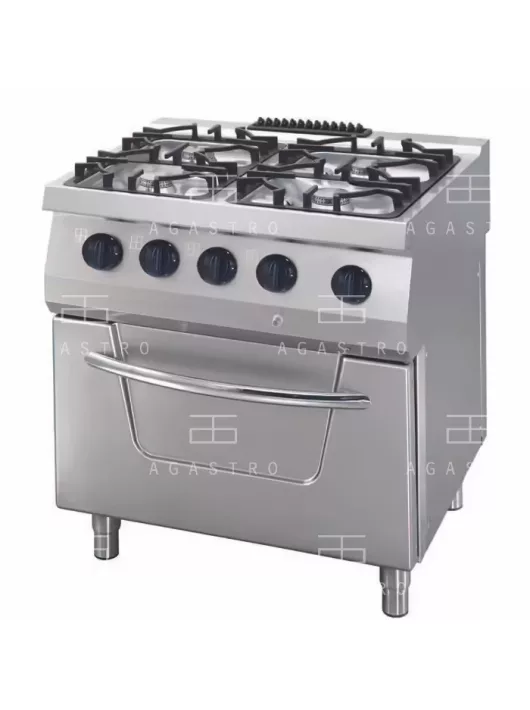 MAXIMA Gázüzemű tűzhely, gázüzemű sütővel GN 2/1 - 34 kW
