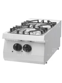 MAXIMA Asztali gázüzemű tűzhely - 2 égőfej, 13,5 kW