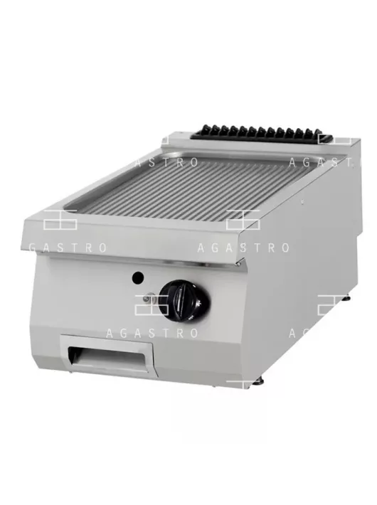 MAXIMA Gázüzemű rostlap, grillező 9 kW - krómozott - barázdált - 90 cm mélységű