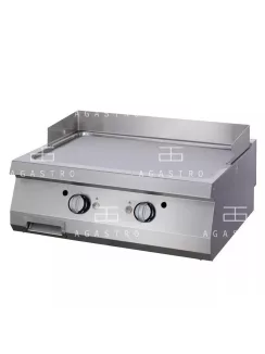  MAXIMA Elektromos rostlap, grillező - 2 zónás - szatén - sima - 400 V - 90 cm mélységű