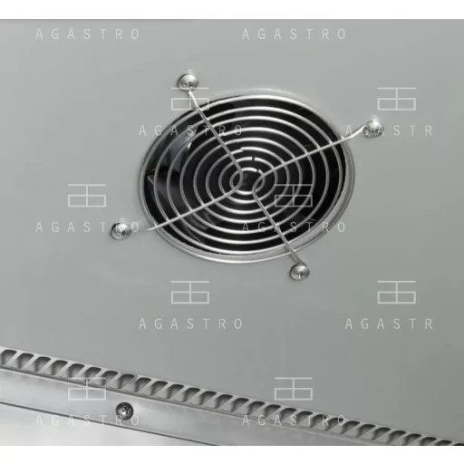 MAXIMA Rozsdamentes ipari hűtőszekrény - 600 l - 7 állítható polc - rozsdamentes acél - kerekeken