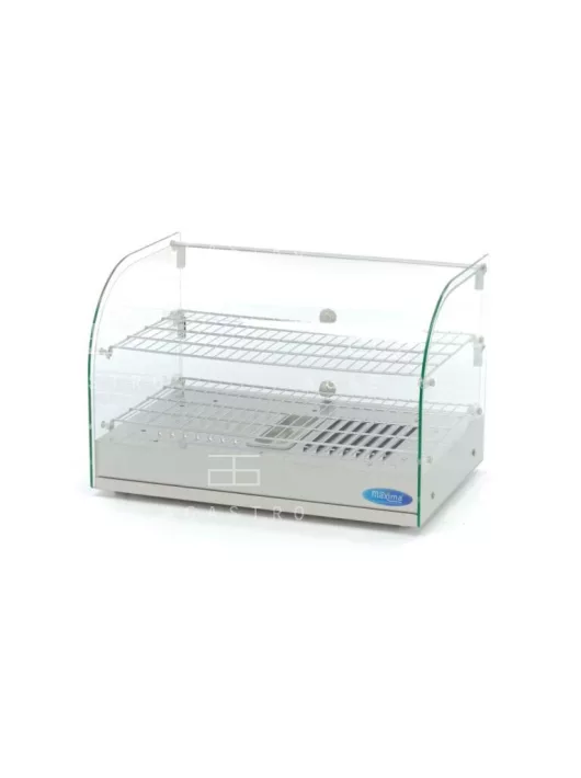 MAXIMA Fűtött bemutatóvitrin - 55 cm - 2 polc - 45 liter