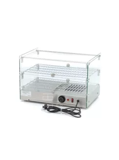   MAXIMA Fűtött bemutatóvitrin - 55,4 cm - 2 polc - 50 liter