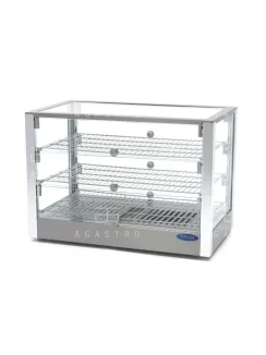 MAXIMA Fűtött bemutatóvitrin - 70 cm - 3 polc - 115 liter