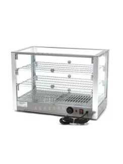 MAXIMA Fűtött bemutatóvitrin - 70 cm - 3 polc - 115 liter