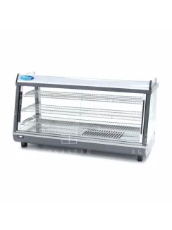   MAXIMA Fűtött bemutatóvitrin - 121,5 cm - 3 polc - 186 liter