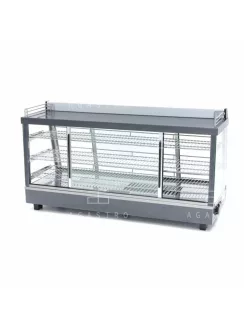   MAXIMA Fűtött bemutatóvitrin - 121,5 cm - 3 polc - 186 liter