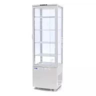 MAXIMA Hűtött bemutatóvitrin 52 cm - 235 L - fehér