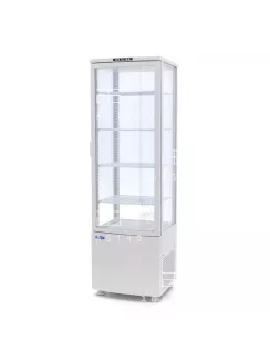 MAXIMA Hűtött bemutatóvitrin 52 cm - 235 L - fehér