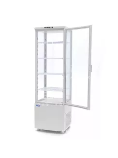 MAXIMA Hűtött bemutatóvitrin 52 cm - 235 L - fehér