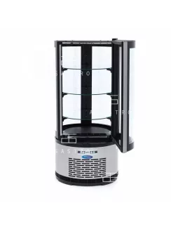 MAXIMA Hűtött bemutatóvitrin kerek 48 cm - 100 L
