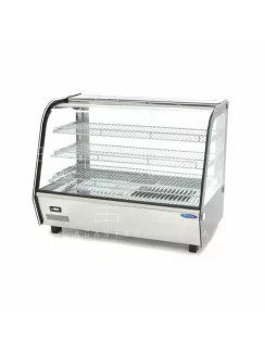  MAXIMA Fűtött bemutatóvitrin - 85,6 cm - 3 polc - 160 liter