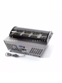   MAXIMA Rozsdamentes salátahűtő - Saladette - asztali - 67L - 8 x 1/6 GN