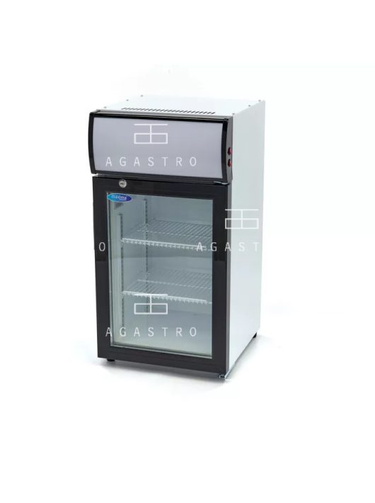 Üvegajtós hűtőszekrény 50 literes