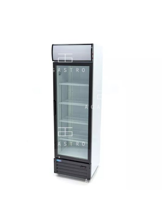 Üvegajtós hűtővitrin 360 L