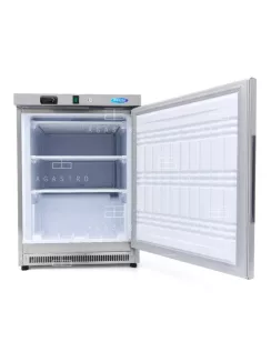 Pult alatti rozsdamentes fagyasztószekrény, 200 liter
