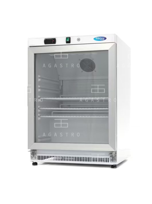 Üvegajtós hűtőszekrény - 200 liter - fehér