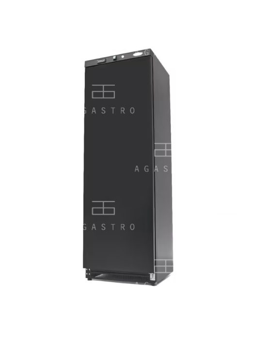 Teleajtós hűtőszekrény - 400 L - 4 állítható polc - Fekete