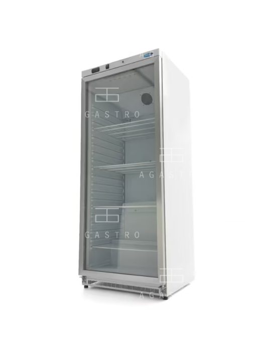 Üvegajtós hűtőszekrény - 600 liter - fehér