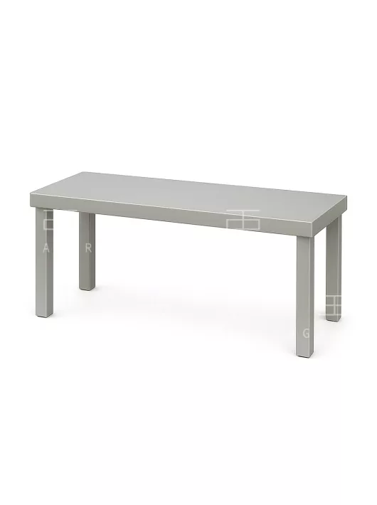 Egyszintes átadó polc 900x300x300 mm