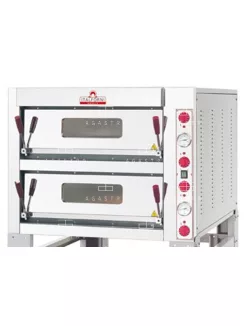   PIZZASÜTŐ ELEKTROMOS 2 SZINTES 4+4-ES Kamraméret: 660x660x150 mm, 9 kW