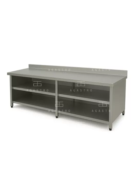 RM asztal burkolt hosszú hátsófelhajtással 2400x650x850 mm