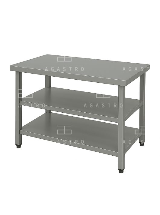 RM asztal dupla polccal 500x650x850 mm