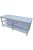 RM asztal dupla polccal hosszú 2200x600x850 mm