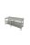 RM asztal dupla polccal hosszú hátsó felhajtással 2200x650x850 mm