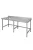 RM asztal hosszú hátsófelhajtással moslékolóval 2400x650x850 mm