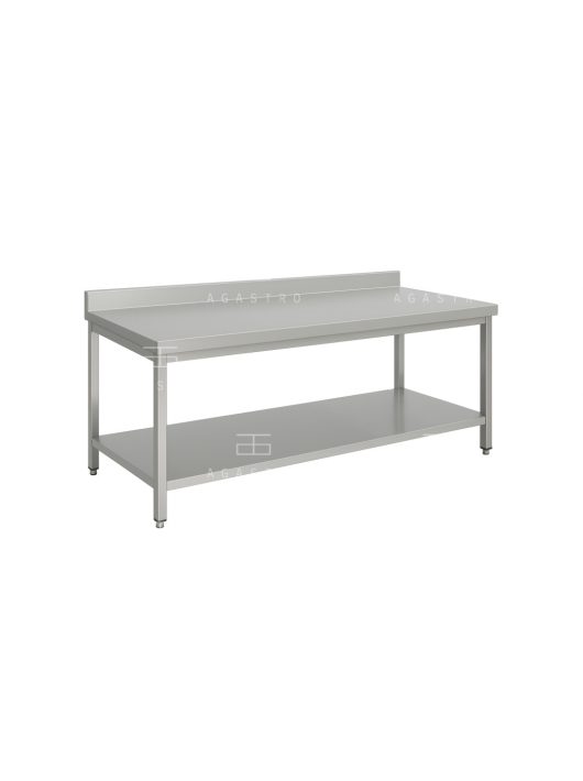 RM asztal polccal hátsófelhajtással 600x650x850 mm
