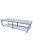 RM asztal polccal hosszú 2200x700x850 mm