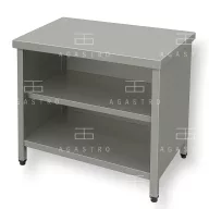 Rozsdamentes asztal burkolt 600x600x850 mm