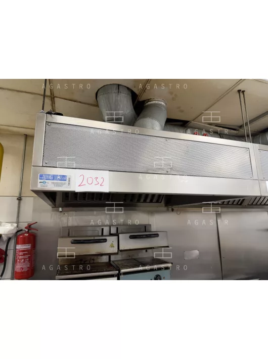 Használt rozsdamentes elszívóernyő ( frisslevegő befúvással )