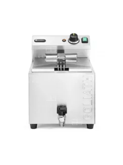 HENDI Elektromos olajsütő leeresztő csappal - 10 liter