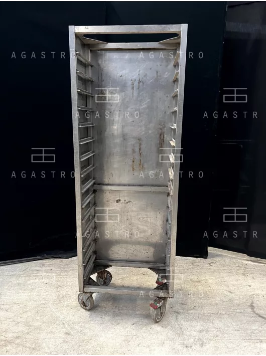 Használt rozsdamentes tálcatartó kocsi 