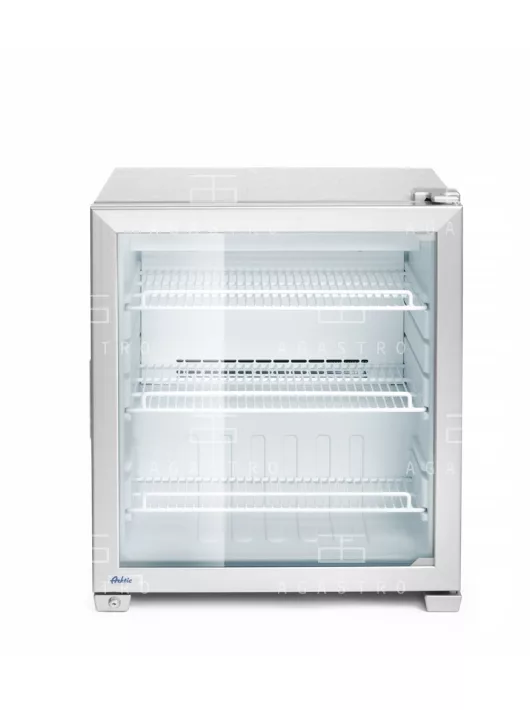HENDI Üvegajtós fagyasztó - 90 liter - 620 x 593 x 680 mm