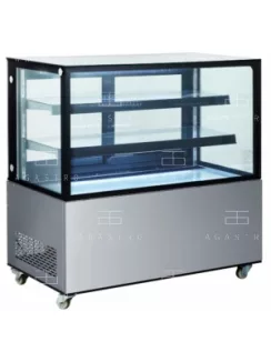   HENDI Hűtött bemutatóvitrin - 410 liter - 1224 x 677 x 1230 mm
