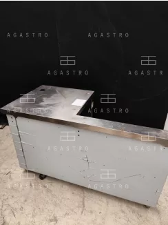 Rozsdamentes pult  / kasszapult