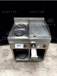 Kétzónás elektromos főzőlap rostlappal